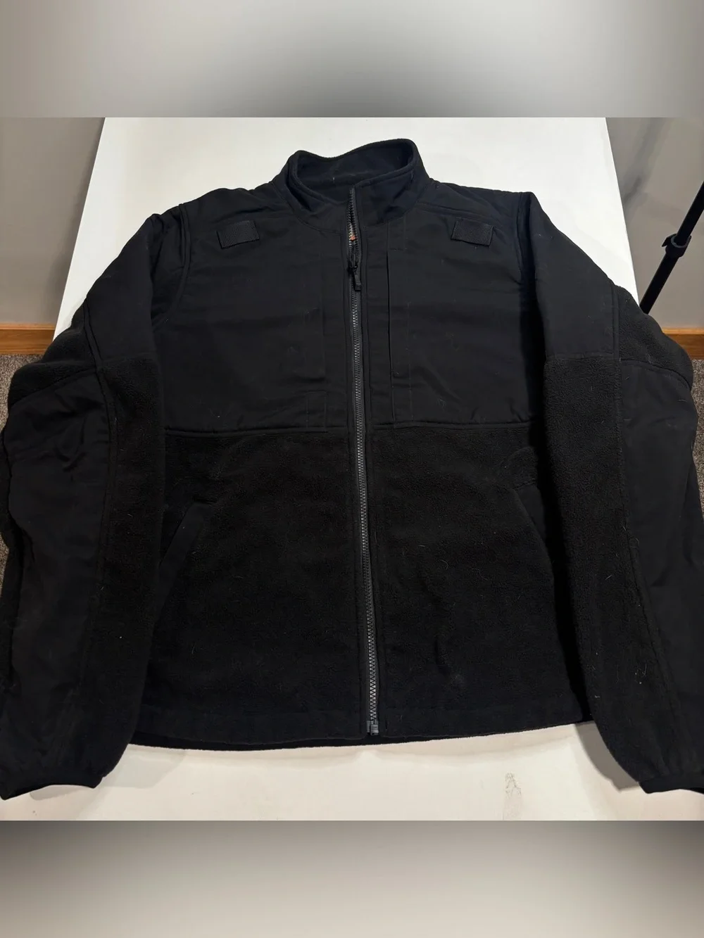 5.11 Tactical Mens Fleece Jacket Regular Black Full Zip Utility Large